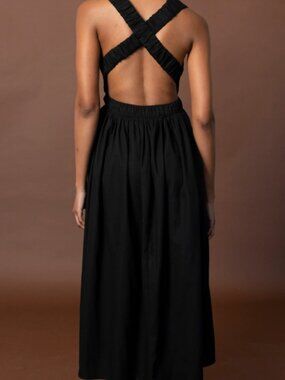 Selfi Made In Capetown Black Backless Maxi Dress